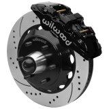Wilwood 63-87 C10 CPP Spindle AERO6 Front BBK 14in Drilled/Slotted 6x5.5 BC - Black thumbnail 2