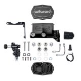 Wilwood Mopar Compact Tandem Master Cylinder Kit w/ Combination Valve 1in Bore - Black thumbnail 1