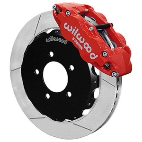 Wilwood 13-24 Honda Civic OEM 57mm Forged Narrow Superlite 6R Big Brake Front Brake Kit - Red thumbnail 1
