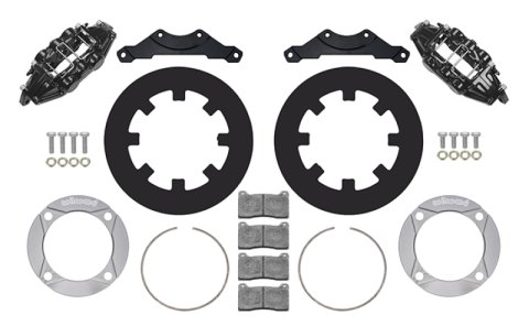 Wilwood 2014+ Polaris RZR XP 1000 Rear Kit 11.25in - Black thumbnail 1