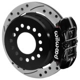 Wilwood Chevy Monte Carlo Forged 4 Piston DynaPro Black Caliper HP32 VV D&S Rotor - 11.00x0.81 thumbnail 1