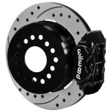 Wilwood Chevy Monte Carlo Forged 4 Piston DynaPro Black Caliper HP32 VV D&S Rotor - 11.00x0.81 thumbnail 2
