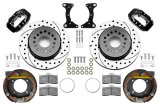 Wilwood Chevy Monte Carlo Forged 4 Piston DynaPro Black Caliper HP32 VV D&S Rotor - 12.19x0.81 thumbnail 2