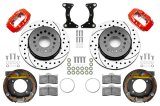 Wilwood Chevy Monte Carlo Forged 4 Piston DynaPro Red Caliper HP32 VV D&S Rotor - 12.19x0.81 thumbnail 2
