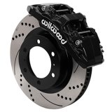 Wilwood 15-21 Toyota 4Runner Aero6-DM Black Front Brake Kit - Drilled & Slotted thumbnail 1