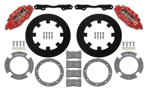 Wilwood 17-21 Can-Am X3RS Red 6-Piston Rear Kit 11.25in - Undrilled Rotors thumbnail 2