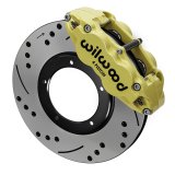 Wilwood 69-83 Porsche 911 Front Superlite Brake Kit 3.5in MT Drilled & Slotted - Yellow thumbnail 1