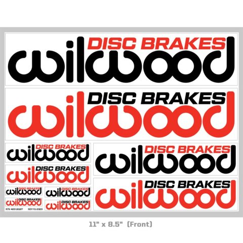 Wilwood Wilwood Sheet Sticker 8.50x11.00