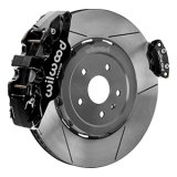 Wilwood 20-23 Chevy Corvette C8 Aero4 Black Rear Big Brake Kit - Slotted thumbnail 4