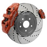 Wilwood 20-23 Chevy Corvette C8 Aero4 Red Rear Big Brake Kit - Drilled & Slotted thumbnail 1