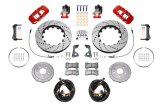 Wilwood 20-23 Chevy Corvette C8 Aero4 Red Rear Big Brake Kit - Drilled & Slotted thumbnail 2
