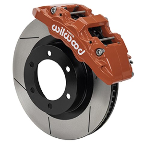 Wilwood 21-24 Ford Bronco Aerolite 6R Kit 6 x 5.50in Hub - 13.38in Slotted Rotor - Red