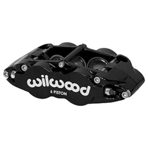 Wilwood Caliper Narrow Superlite 6R LH Black 1.62in / 1.12in / 1.12in Pistons 1.10in Disc
