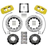 Wilwood 99-12 Porsche 911 (996/997) Aero6 Front Brake Kit Drill/Slot 14.00in Rotor W/Lines - Yellow thumbnail 1