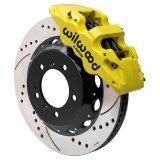 Wilwood 99-12 Porsche 911 (996/997) Aero6 Front Brake Kit Drill/Slot 14.00in Rotor W/Lines - Yellow thumbnail 2