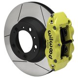 Wilwood 99-12 Porsche 911(996/997) Superlite 4R Rear Brake Kit Slotted 14.00in Rotor W/Lines - Ylw thumbnail 4