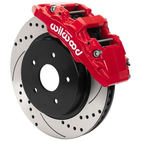 Wilwood 13-18 Dodge Ram 1500 Aero6 DM SRP Front Brake Kit w/ Lines - Red thumbnail 1
