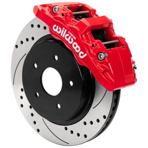 Wilwood 13-18 Dodge Ram 1500 Aero6 DM SRP Front Brake Kit w/ Lines - Red thumbnail 4