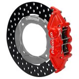 Wilwood 2020+ Polaris RZR Pro UTV6 Rear Kit 11.25in - Red Calipers/Drilled Rotors thumbnail 4