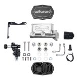 Wilwood MOPAR Compact Tandem M/C Kit w/ P-Valve 1in Bore - Chrome Powdercoat thumbnail 2