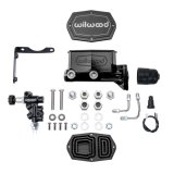Wilwood MOPAR Compact Tandem M/C Kit w/ P-Valve 1.12in Bore - Black thumbnail 1