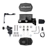Wilwood MOPAR Compact Tandem M/C Kit w/ P-Valve 1.12in Bore - Black thumbnail 2