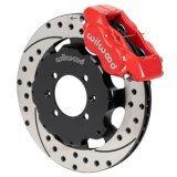 Wilwood Forged Dynalite Front Hat Kit 11.75in SRP Drilled/Slotted Rotor Red Caliper 90-05 Miata thumbnail 4