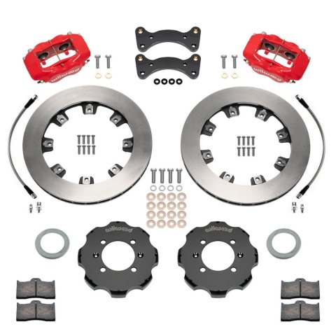 Wilwood Forged Dynalite Front Hat Kit 11.75in Rotor Red Caliper 90-05 Miata