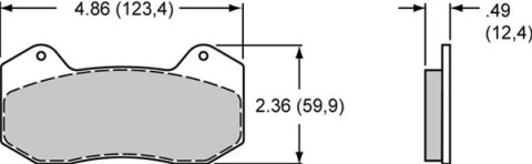 Wilwood Pad Set BP-45 6712
