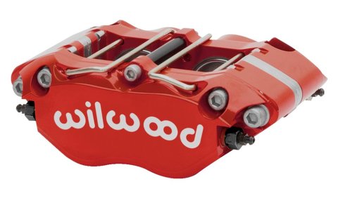 Wilwood RH MC4 Mechanical Parking Brake Caliper -1.38in Bracket - .81in Disc - Red