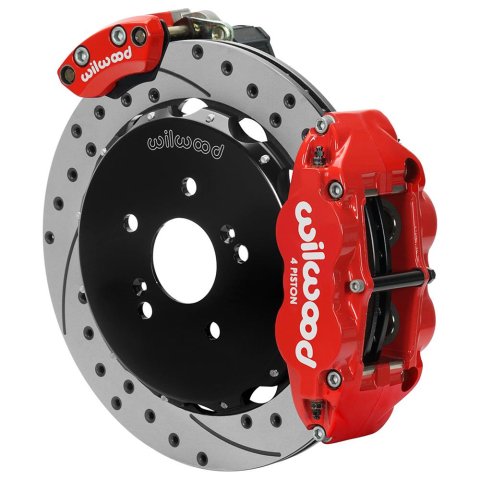 Wilwood 00-09 Honda S2000 Narrow Superlite 4R Rear Brake Kit - Drilled & Slotted thumbnail 1