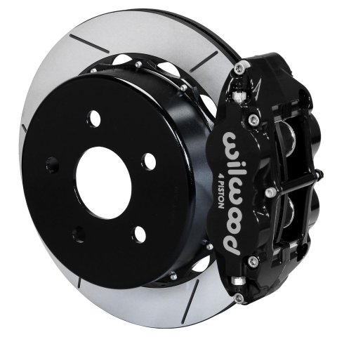 Wilwood 20-21 Jeep Gladiator Narrow Superlite 4R Rear Brake Kit Slotted 13.50in Rotor w/Lines - Blk