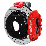 Wilwood 88-98 GM C1500 Superlite Rear Elec. Parking Brake Kit 12.88in SRP Rotor 3.25in Offset - Red thumbnail 4