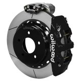 Wilwood 88-98 GM C1500 Aero4 Rear Electronic Parking Brake Kit 14in Rotor 3.25in Offset - Blk thumbnail 1