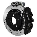 Wilwood 88-98 GM C1500 Aero4 Rear Elec. Parking Brake Kit 14in SRP Rotor 3.25in Offset - Blk thumbnail 1