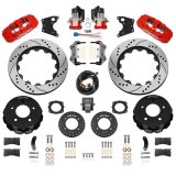 Wilwood 88-98 GM C1500 Aero4 Rear Elec. Parking Brake Kit 14in SRP Rotor 3.25in Offset - Red thumbnail 3