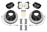 Wilwood 84-89 Porsche 911 Dynapro-P Radial Rear Brake Kit w/ 11.42in SRP Rotors & Lines - Black thumbnail 3