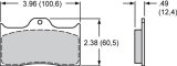 Wilwood BP-45 .49 Thick Axle Set High-Temperature Racing Pads thumbnail 1
