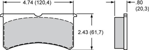Wilwood Pad Set BP-45 7420 thumbnail 1