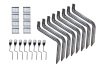 Lund 92-00 Chevy CK Crew Cab EZ Running Board Mounting Bracket Kit - Brite thumbnail 7
