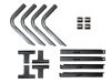 Lund 98-10 Ford Ranger Std. Cab EZ Running Board Mounting Bracket Kit - Brite thumbnail 7