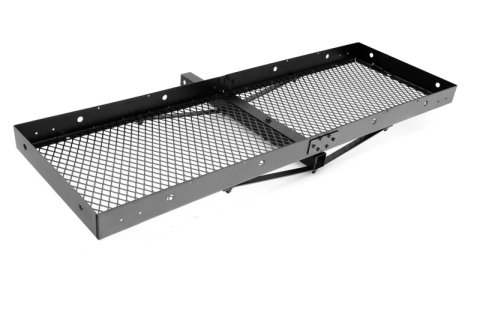Lund Universal 20in X 60in Basic Cargo Carrier For 2in Hitches - Black thumbnail 3
