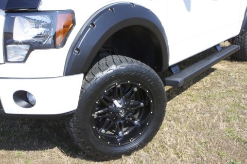 Lund 09-14 Ford F-150 (Excl Raptor) RX-Rivet Style Smooth Elite Series Fender Flares - Black (4 Pc.) thumbnail 5