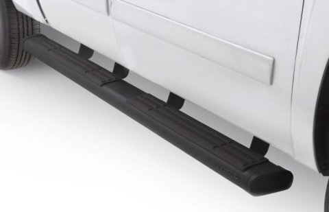 Lund 07-17 Chevy Silverado 1500 Crew Cab 6in. Oval Straight Black Nerf Bars - Black thumbnail 5
