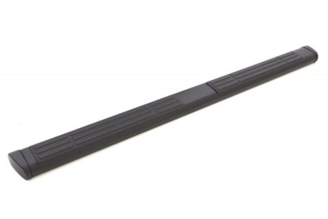 Lund 07-17 Chevy Silverado 1500 Crew Cab 6in. Oval Straight Black Nerf Bars - Black thumbnail 6
