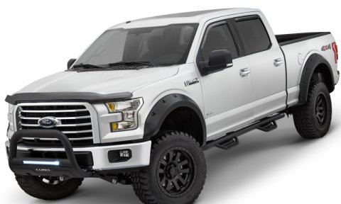Lund 15-18 Ford F-150 SuperCrew Terrain HX Step Nerf Bars - Black thumbnail 9