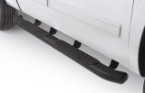 Lund 07-17 Chevy Silverado 1500 Ext. Cab (Excl. 11-17 Diesel Model) 5in. Oval Bent Nerf Bars - Black thumbnail 7