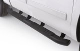 Lund 07-17 Chevy Silverado 1500 Ext. Cab (Excl. 11-17 Diesel Model) 5in. Oval Bent Nerf Bars - Black thumbnail 8