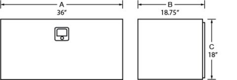 Lund Universal Steel Underbody Box - White thumbnail 3
