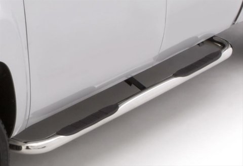 Lund 01-13 Chevy Silverado 1500 Crew Cab (Body Mount) 3in. Round Bent SS Nerf Bars - Polished thumbnail 5